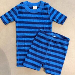 Hanna Andersson Organic Cotton Short Sleeve Pajama Set – Blue Stripe | Size 5